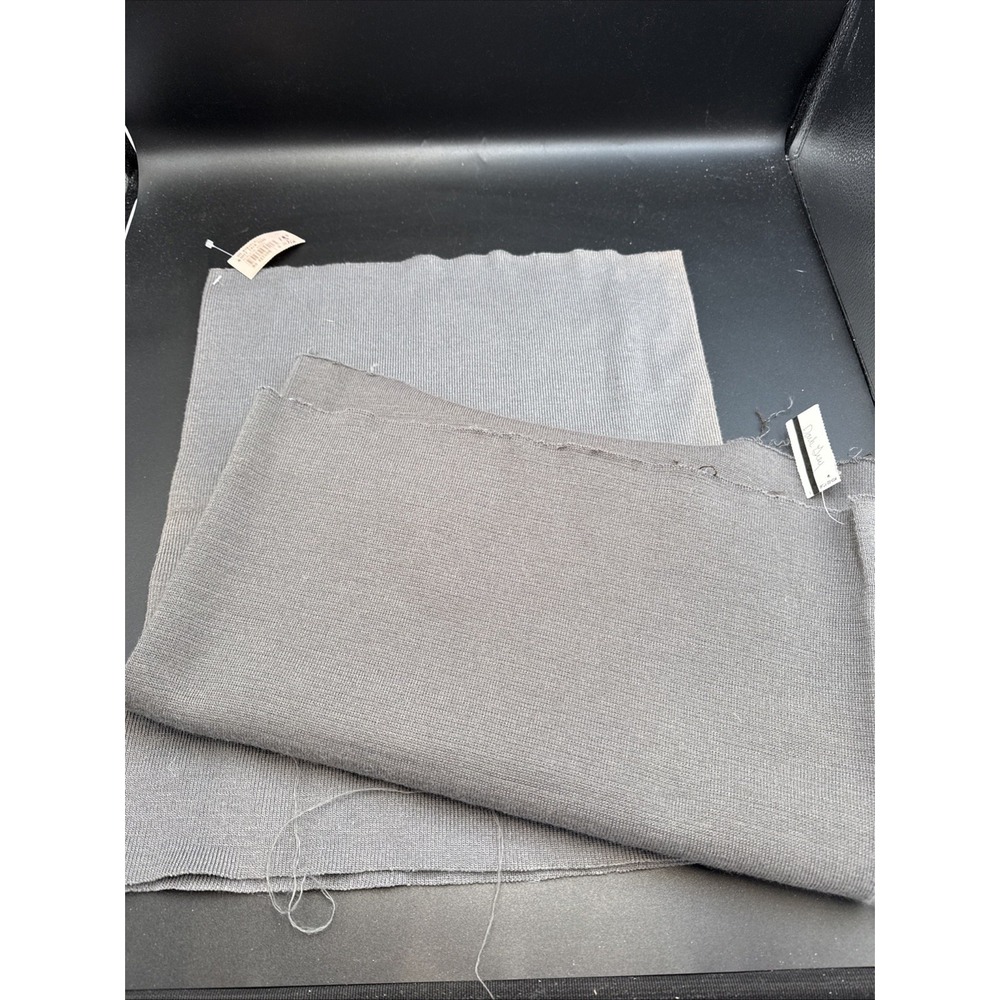 Lot Pendleton Woolen Mills Knit Trim Tube Fabric Remnants‎ Dark Gray Blue Gray